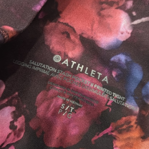 Athleta Legging (S) & Tank (M) Dappled Bloom Multi Floral Set - Valentine’s Day - Picture 8 of 12